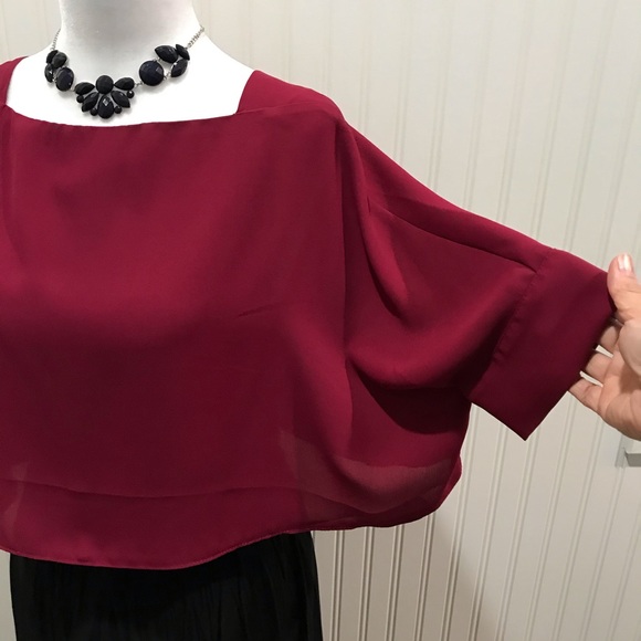 CAPE BLOUSE - Picture 3 of 12